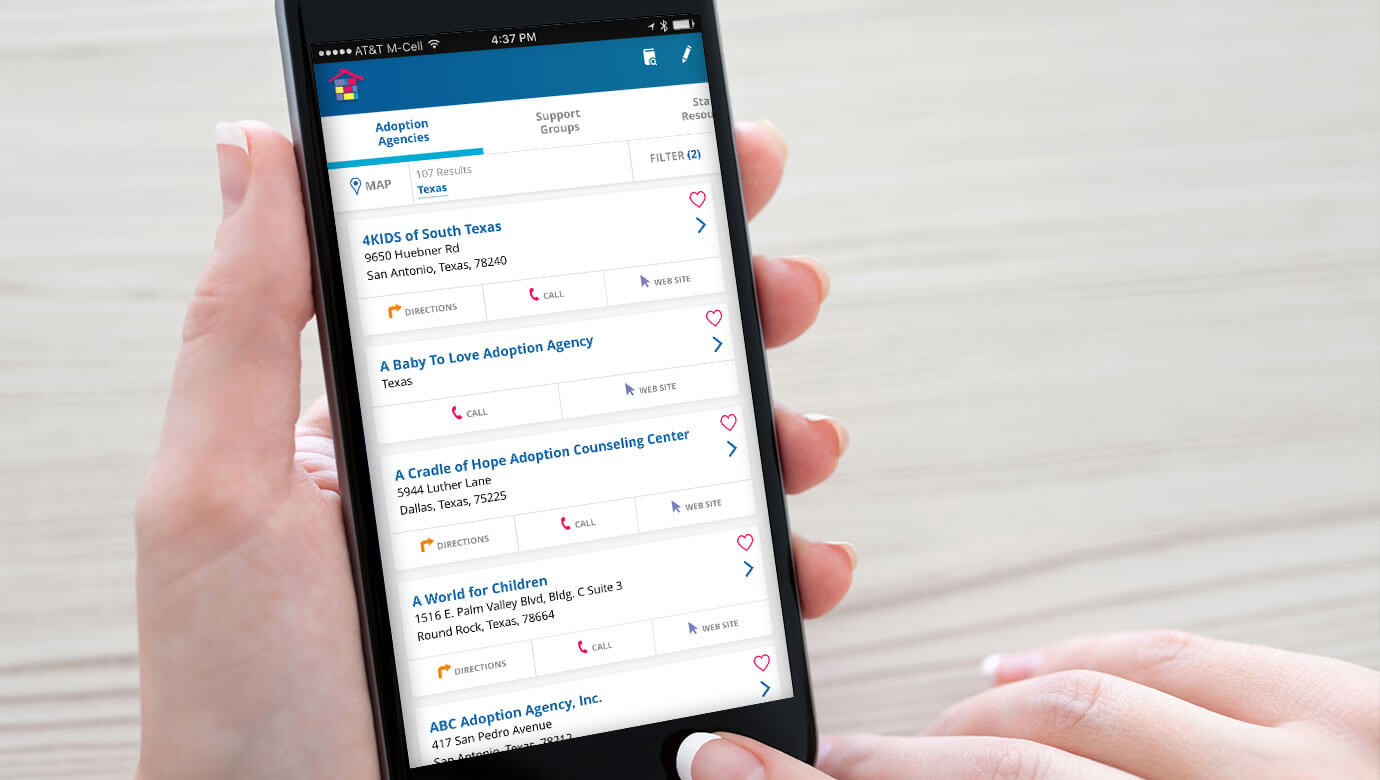Photo of a woman using the NFCAD app.
