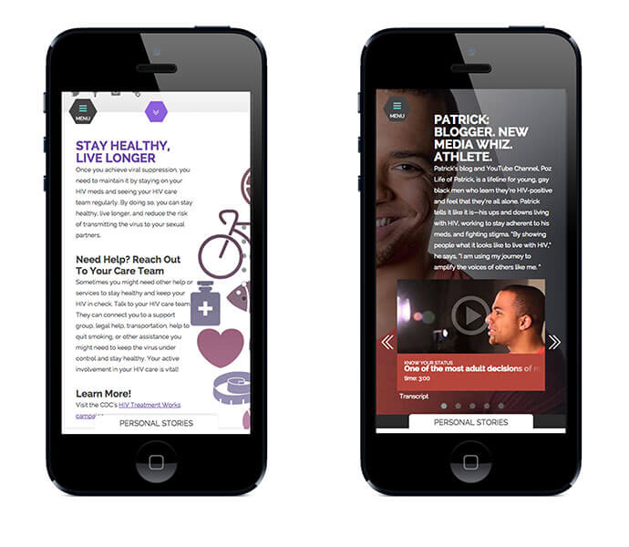 Image of different types of content on Positive Spin